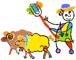 man with sheep