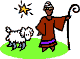 shepherd and sheep