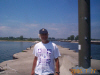 On Lake Huron pier in Oscoda