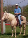 Roger on horseback
