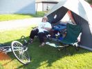 Nina at tent