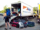 loading baggage truck