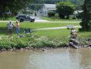 along canal