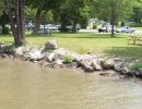 along canal