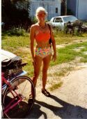 babe with bike