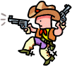 cowboy shooting guns