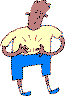 man with belly ache