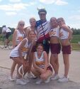 Rog with cheerleaders