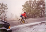 riding in the snow