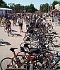 long line of bikes