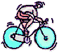 man on a bicycle