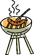grilling a hot dog